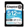 Kingston | microSD Memory Card | Canvas Go! Plus | 512 GB | microSDHC/SDXC | Flash memory class 10 - 2